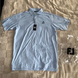 NWT FootJoy Bel-wood Sky Blue Men's Polo Shirt size L